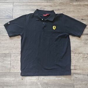 Ferrari Black Officially Licensed Scuderia Black T Shirt Shirt Logo